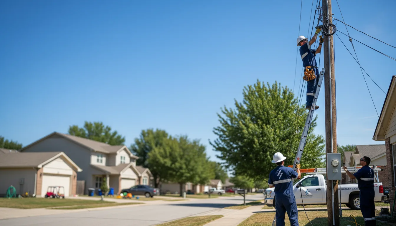 Residential electrician providing installation services in Clarks, LA